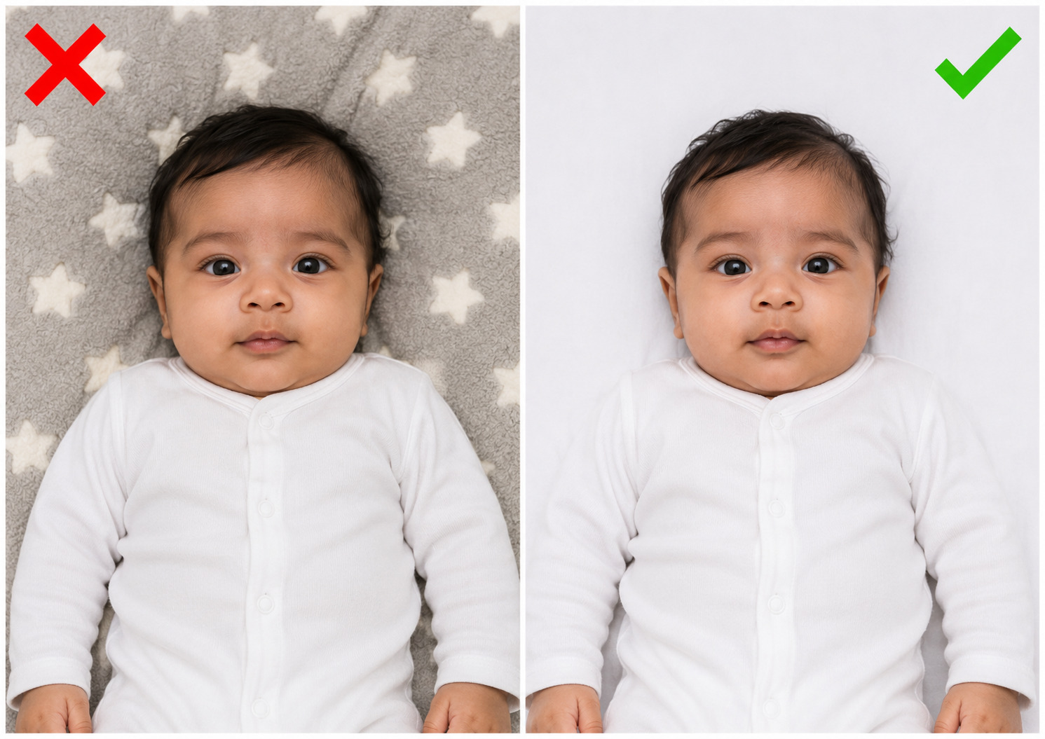 Baby passport photo background do’s and don’ts