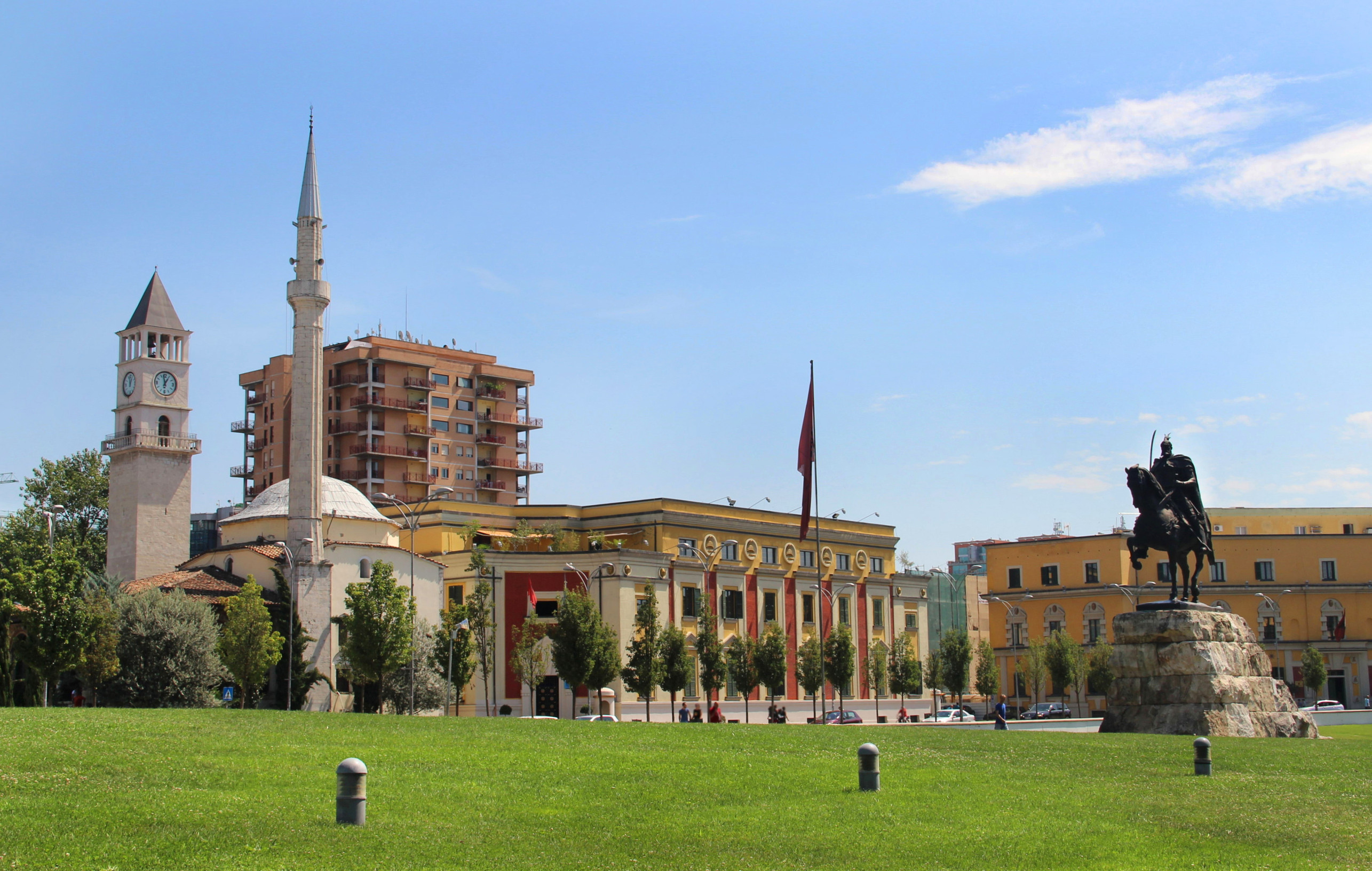 beautiful view of center of tirana albania beautiful view of center of tirana albania