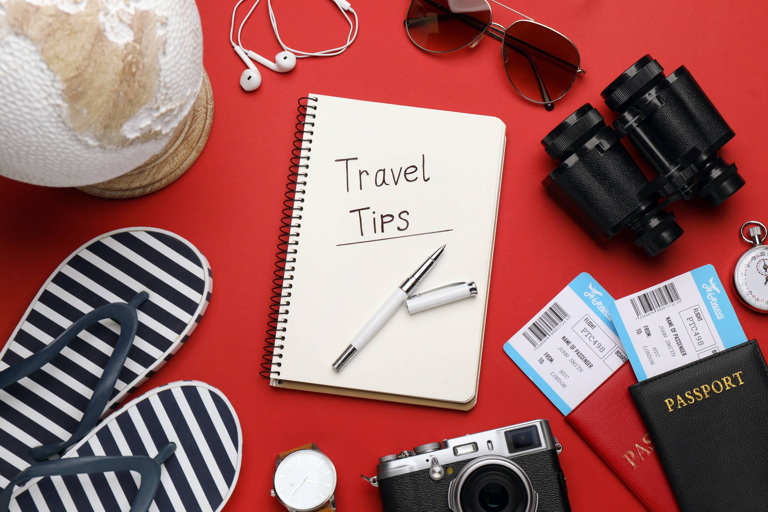 Book With Travel Tips Written On It