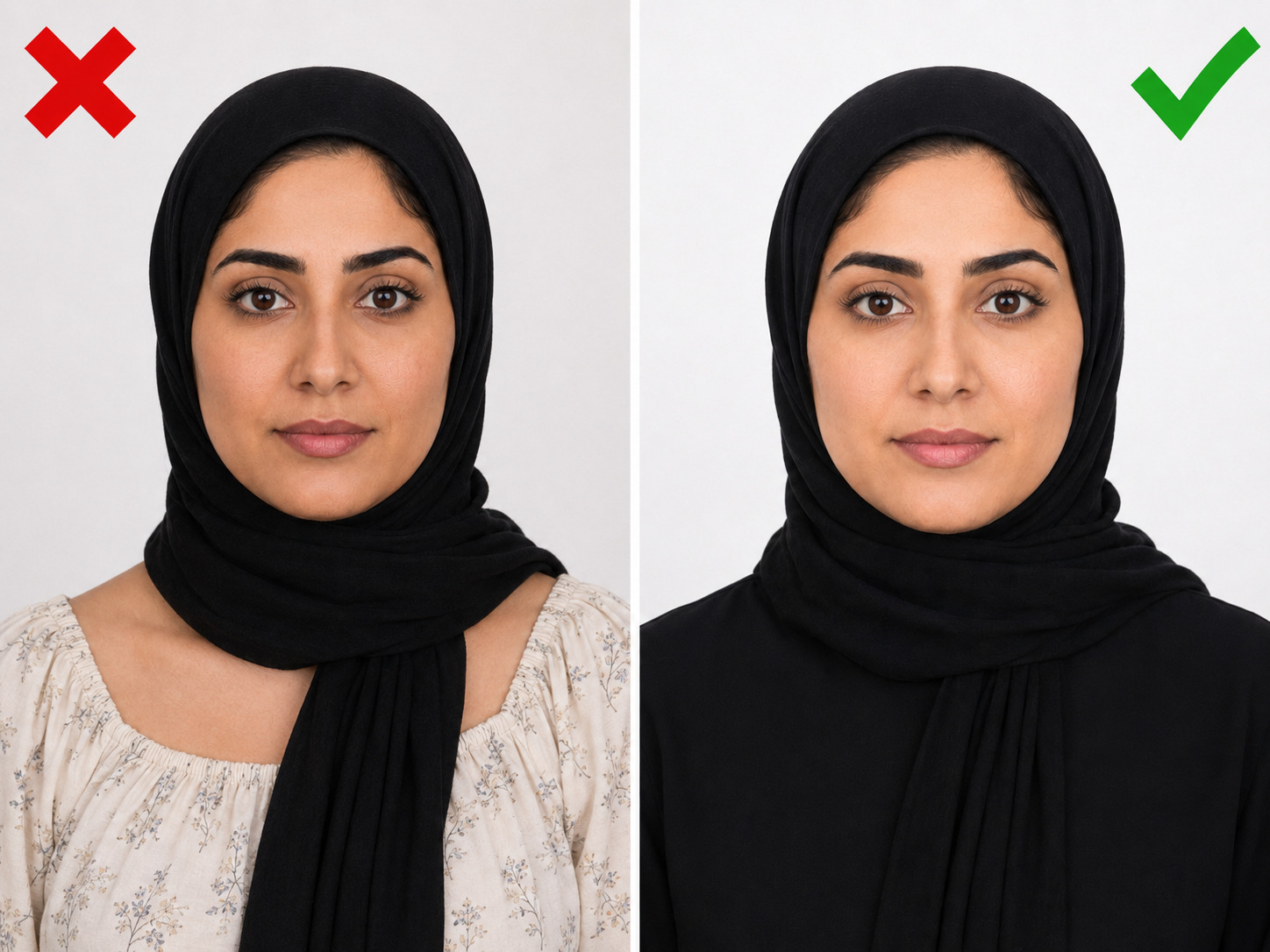 Comparison Image Of What You Should And Should Not Wear
