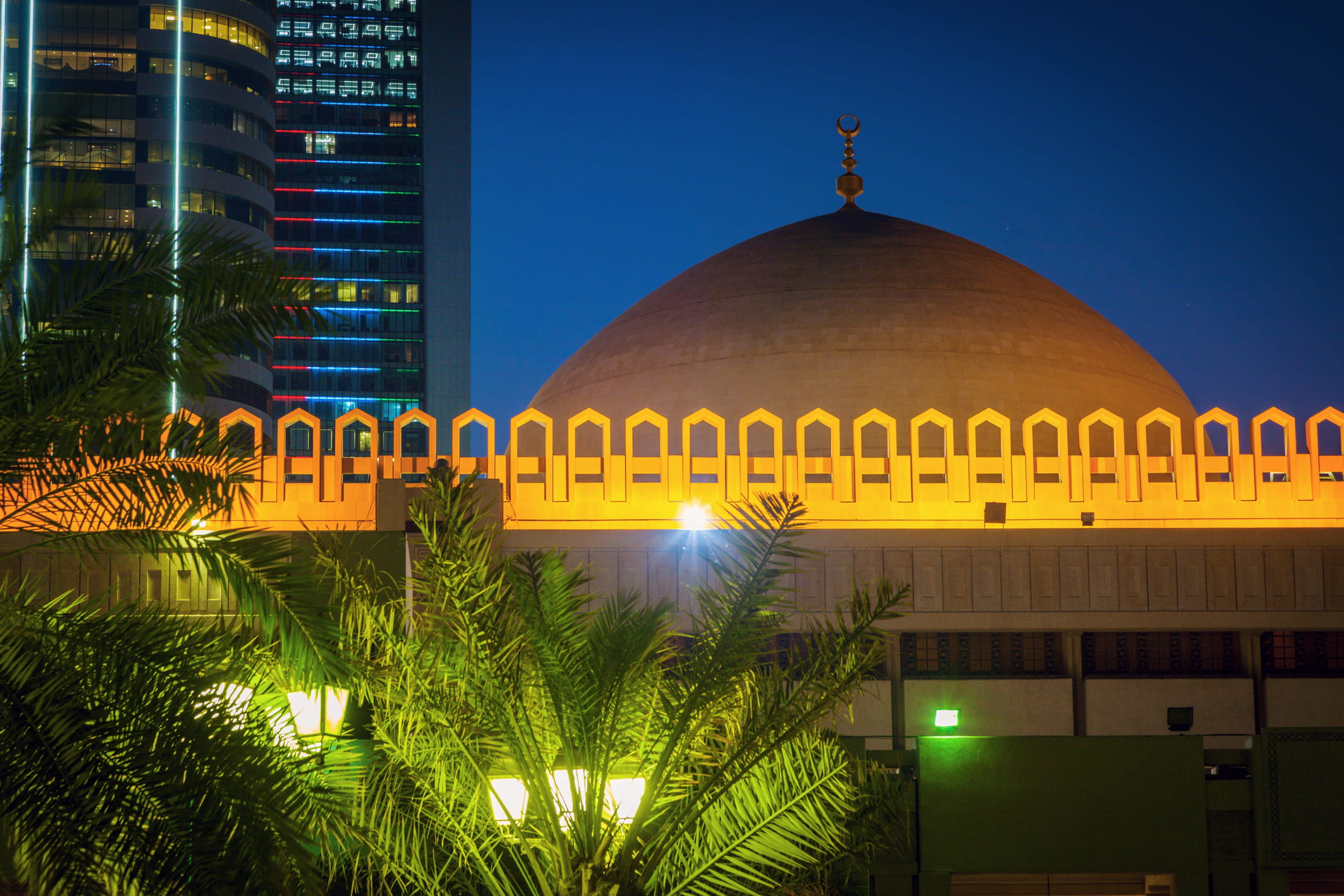 Grand Mosque in Kuwait City. Kuwait City, Kuwait