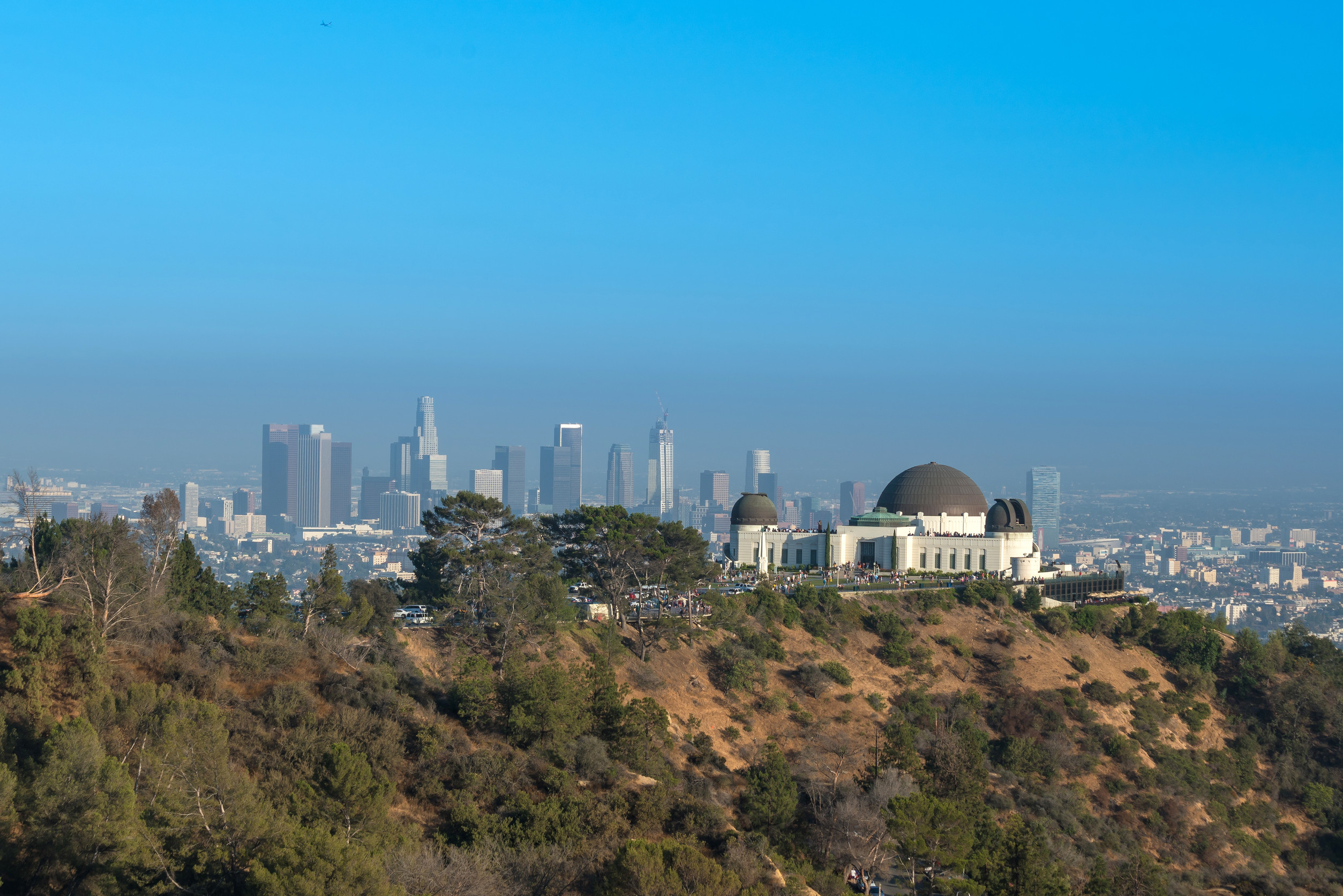 griffith observatory and downtown los angeles in ca usa griffith observatory and downtown los angeles in ca usa