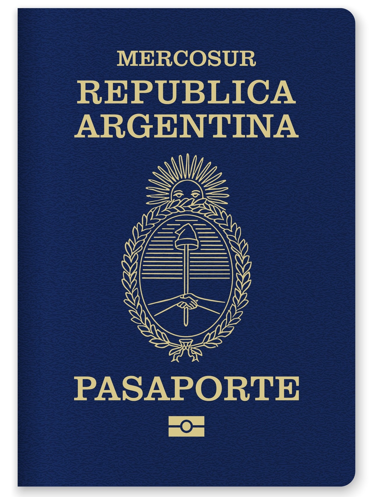 Passport Argentina Passport Cover Featuring Gold Text