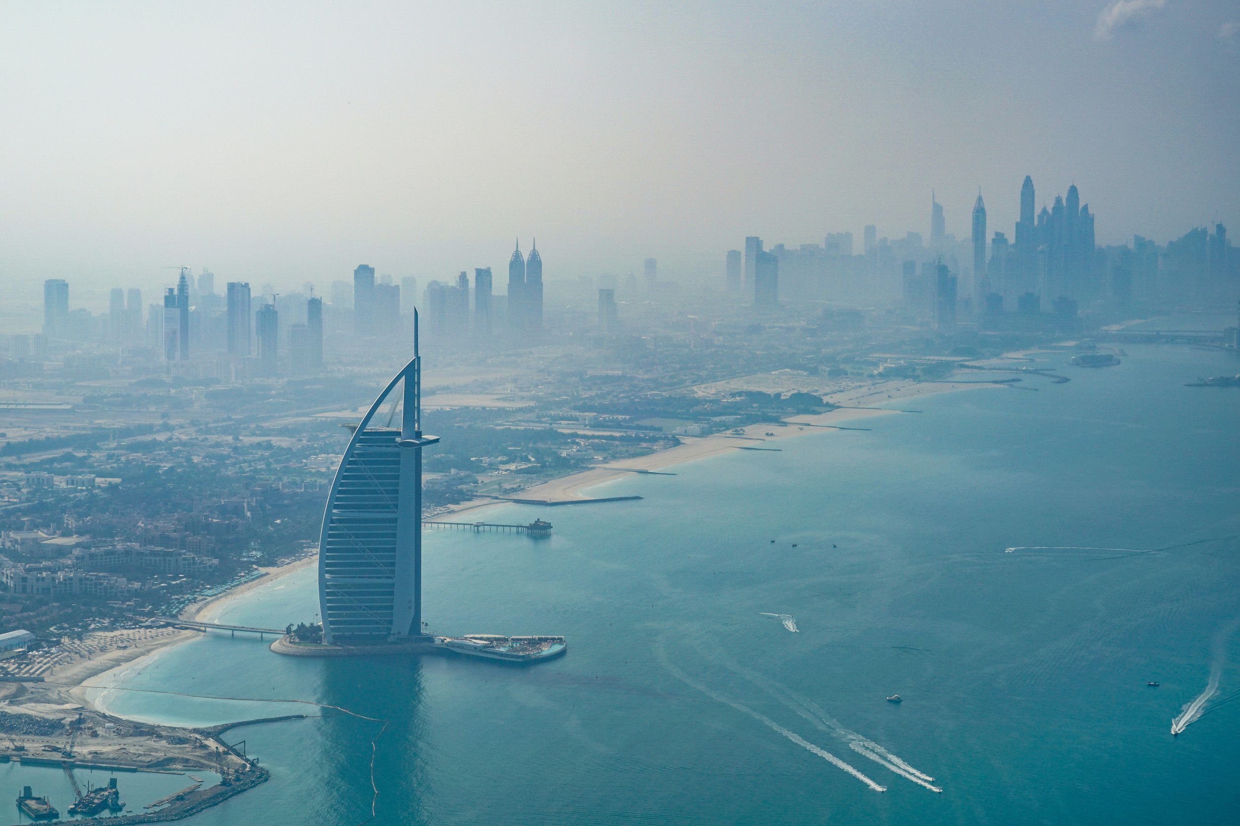 The Skyline Of A Middle Eastern City