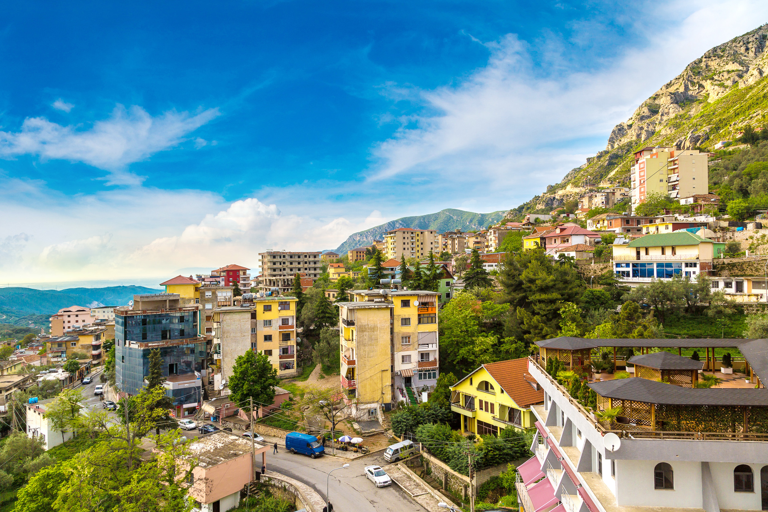 beautiful view of center of tirana albania beautiful view of center of tirana albania