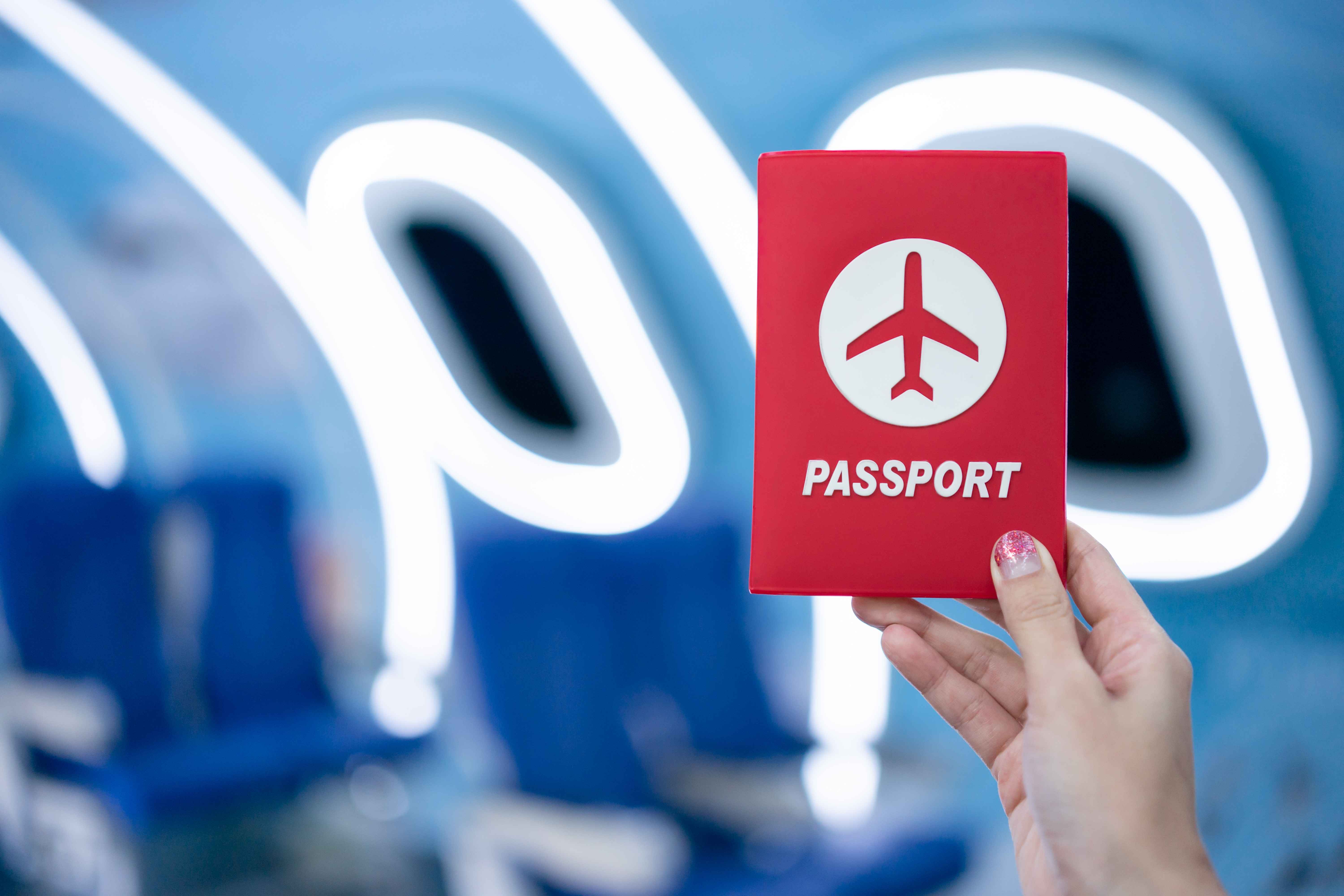 Woman Hand Showing Passport