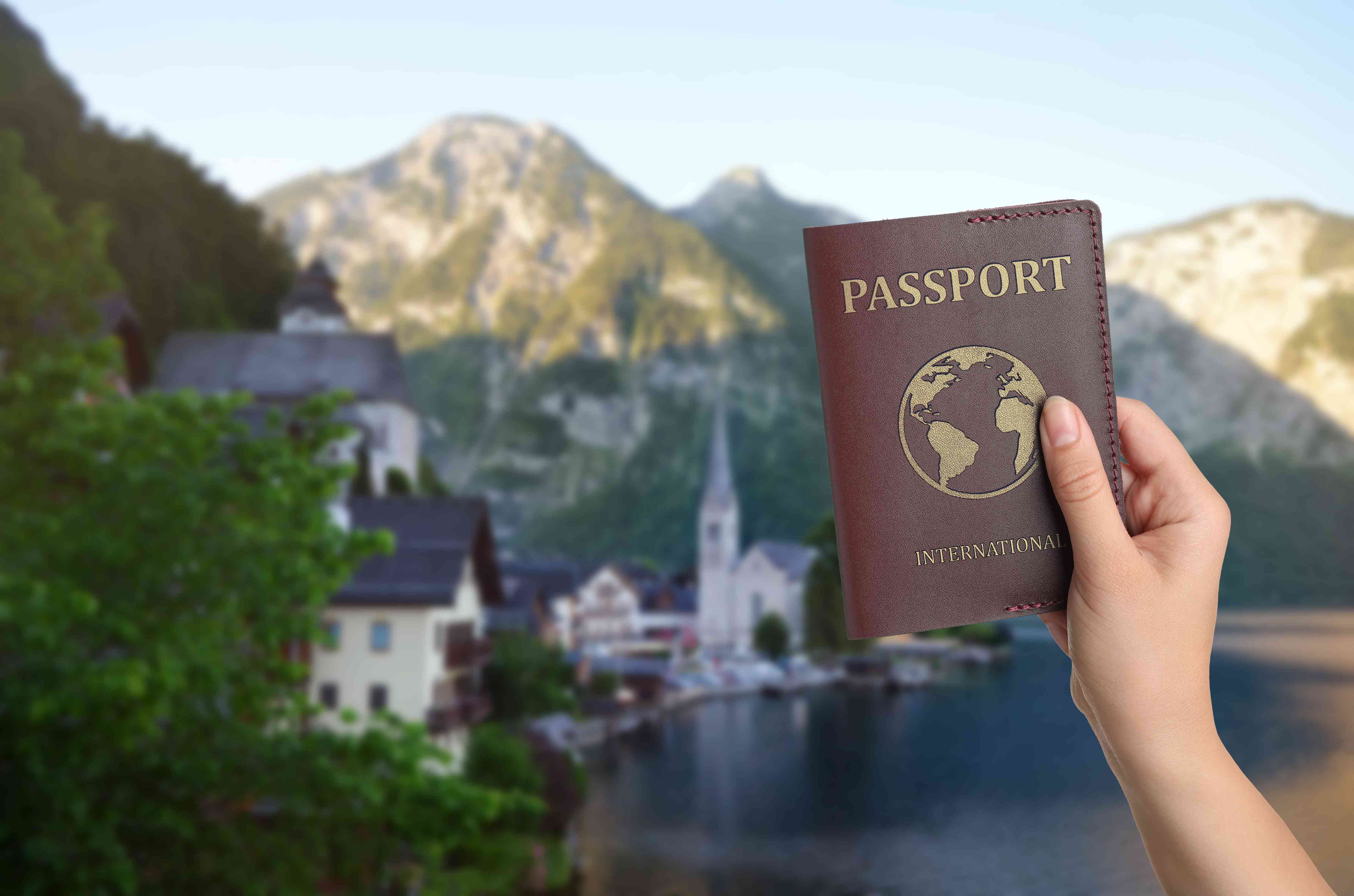 Woman With International Passport